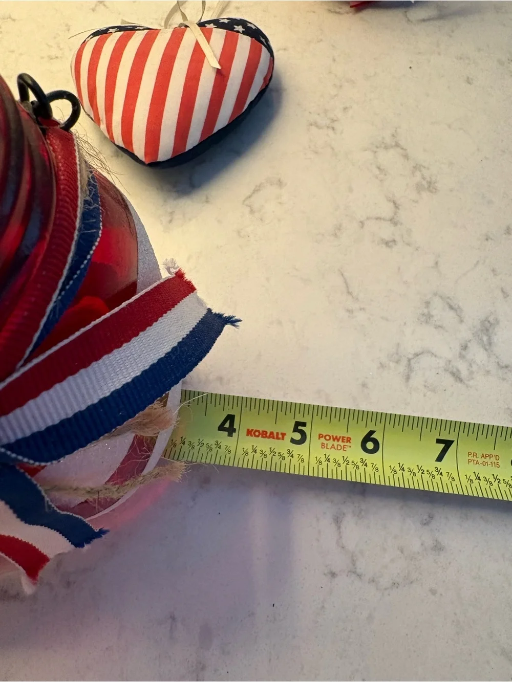 Patriotic Red, White & Blue Holiday Ornament Set